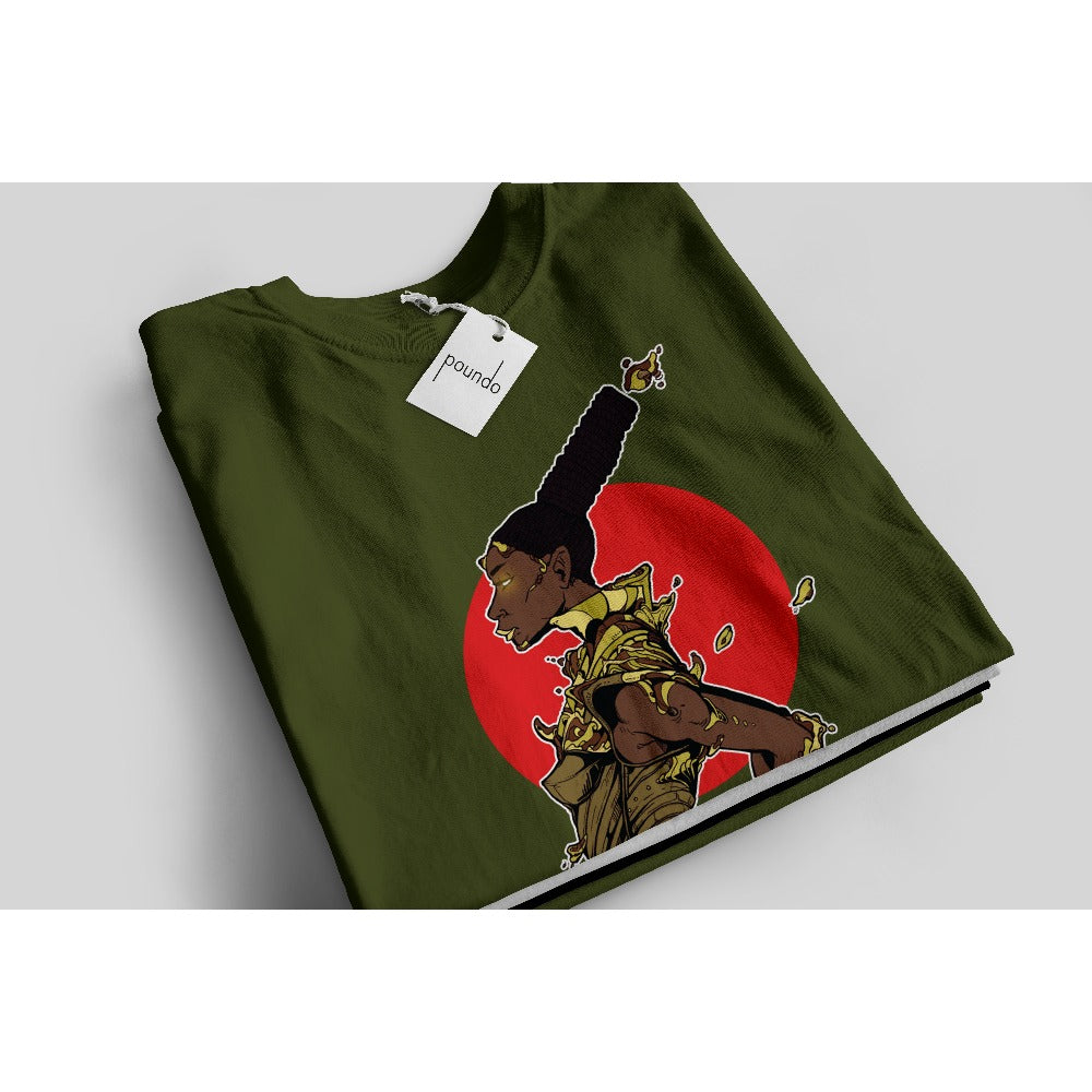 ARMY GREEN 'WE ARE MORE' T-SHIRT - POUNDO